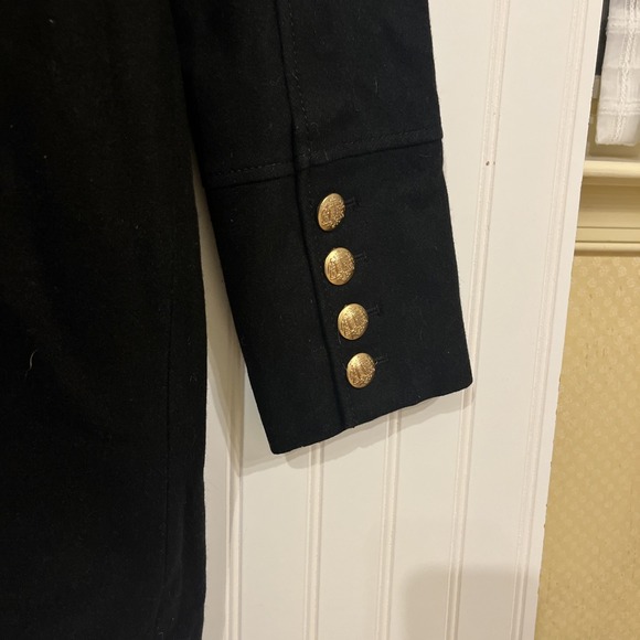 Guess Black Wool Pea Coat,‎ Pirate-core, Preppy - Picture 12 of 12